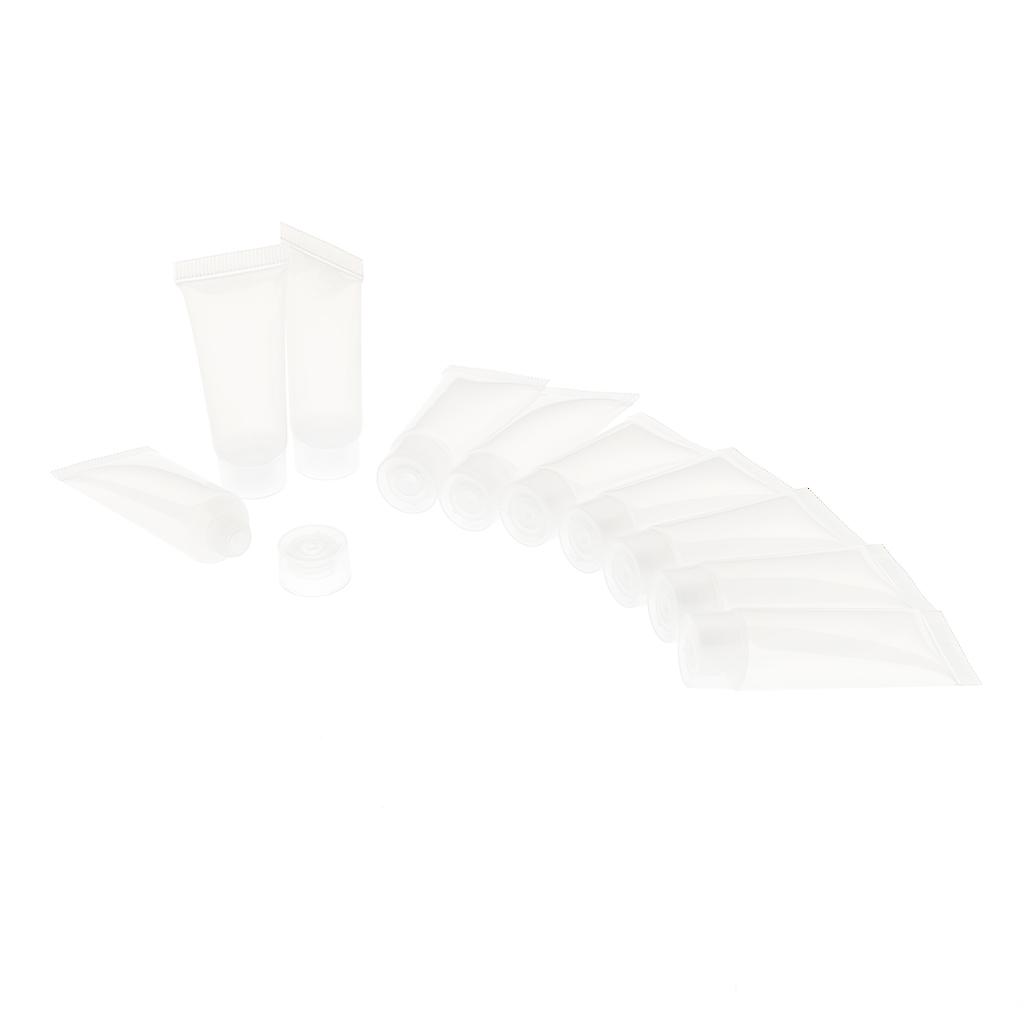 20Pcs 10ml Empty Lip Gloss Tubes Cosmetic Cream Shampoo Storage Containers