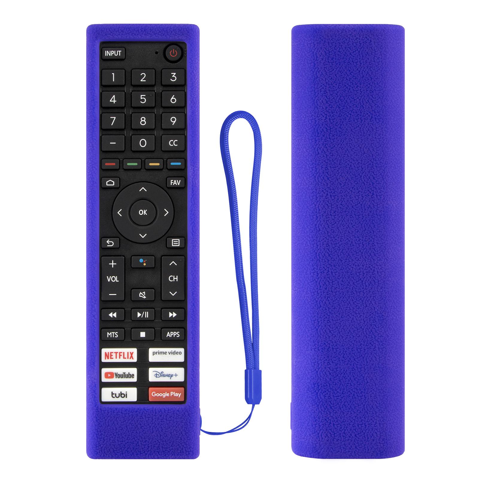 Bao gồm cho Hisense ERF3F80H ZDB1210320 TV điều khiển từ xa điều khiển silicone điều khiển điều khiển từ xa với vòng lặp vòng lặp