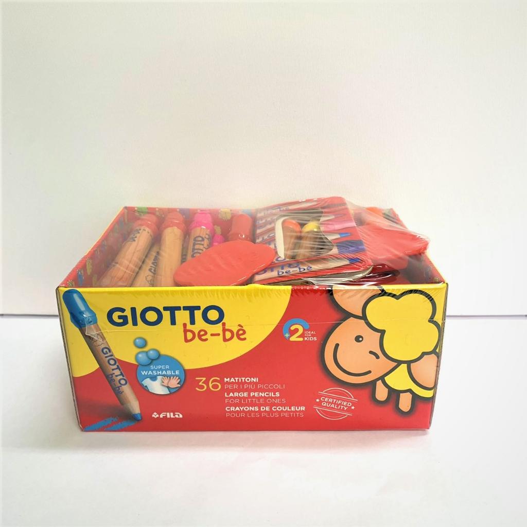 Hộp chì 36 màu nhập khẩu Italy thân to kèm gọt chì GIOTTO be-bè 461300