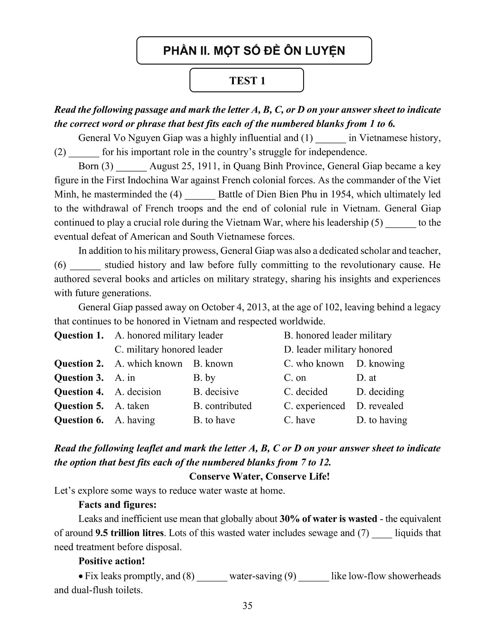 Sách - Ôn Luyện Thi Tốt Nghiệp THPT Theo Chương Trình GDPT Mới - Môn Tiếng Anh
