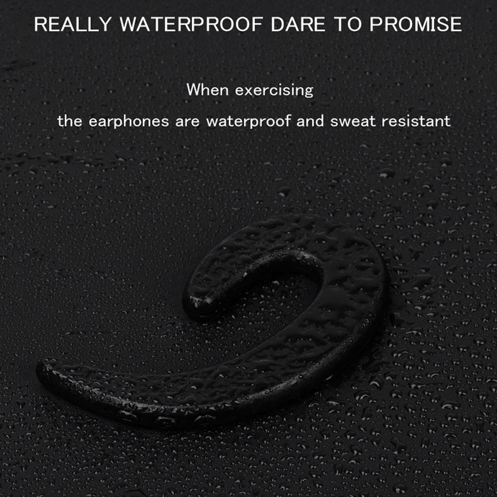 2x Bone Conduction Ear Hook Wireless Headphones with Microphone