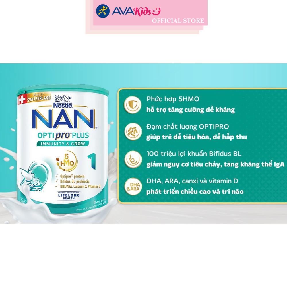 Sữa bột NAN Optipro Plus số 1 400g (0 - 6 tháng)