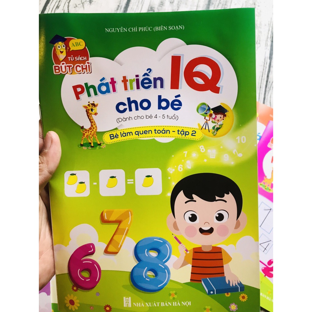Phát triển IQ cho bé 4-5 tuổi (túi 8 cuốn)