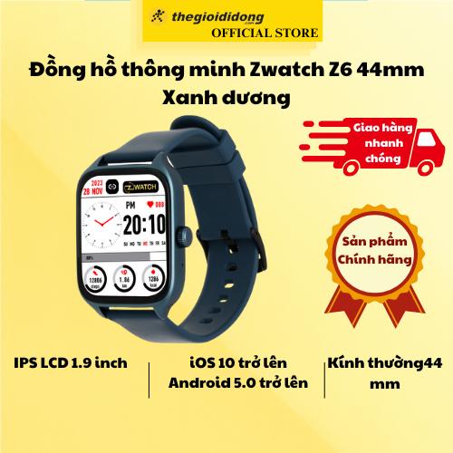 Đồng hồ thông minh Zwatch Z6 44mm Xanh dương - Hàng Chính Hãng