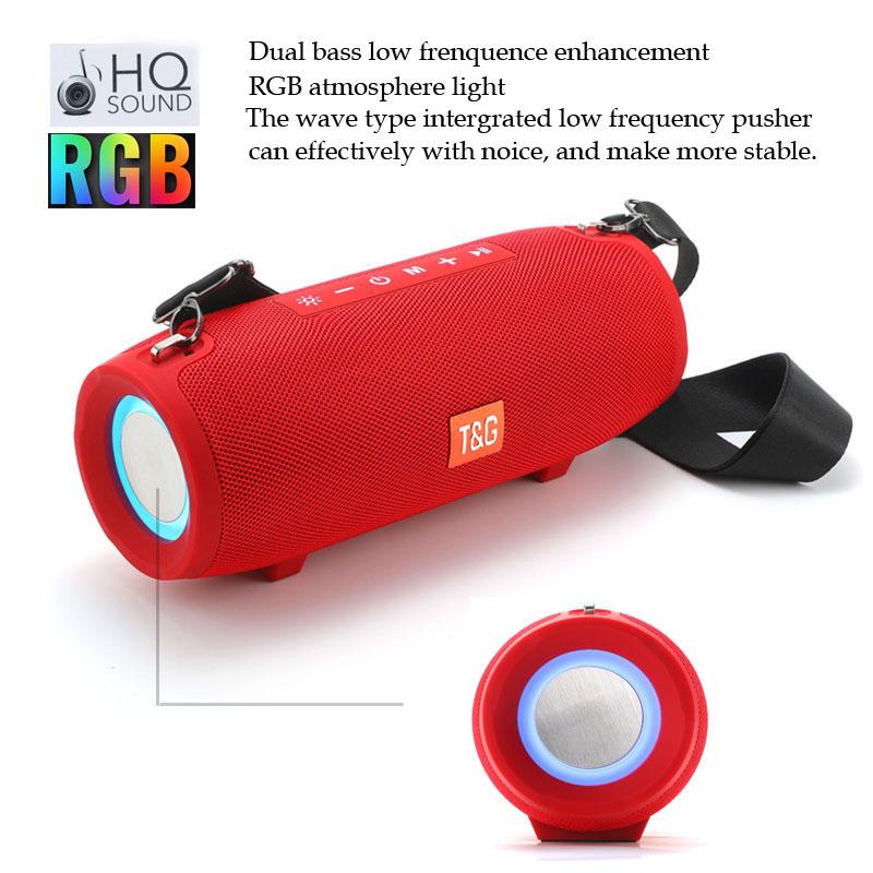 TG322 40W loa bluetooth di động 3600mAh RGB LED LED LIGHT 3D LOUDSPEAKER WIRELESS WIRELESS Subwoor Subwoor Subwor Color: Army Green Woofer Size/Full-Range Size: 3"