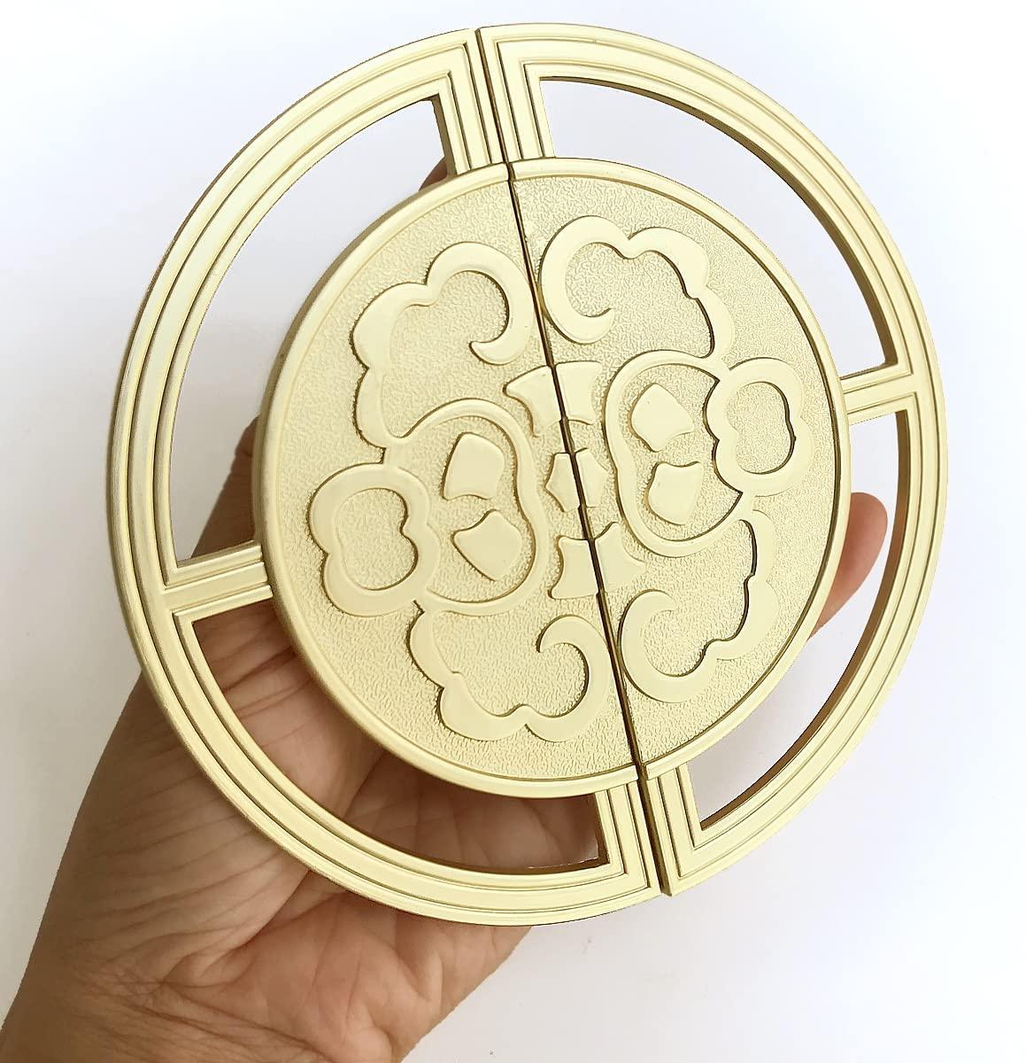 1 Vàng Phong Cách Vintage Bằng Đồng Tay Cầm Kéo Cho Tủ Tủ Quần Áo Ngăn Kéo Cửa-Hình Tròn Cổ Kéo Núm