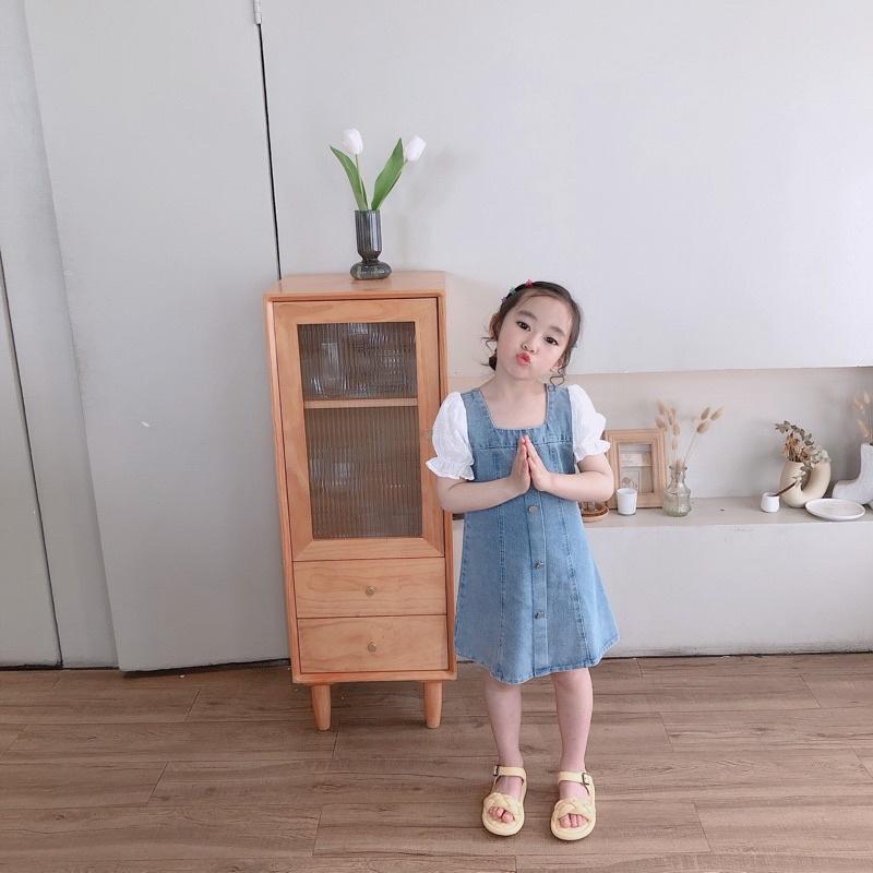 Đầm jean bé gái