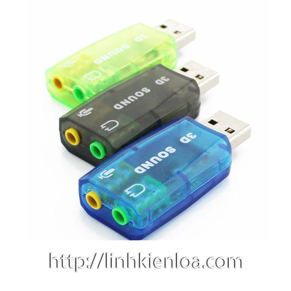 Card chuyển USB ra Sound - Card âm thanh USB dùng cho máy tính