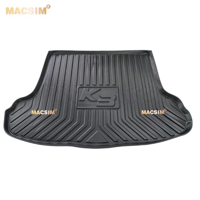 Thảm lót cốp xe ô tô Kia K3 ( Kia Cerato) 2013- 2017 nhãn hiệu Macsim chất liệu TPV cao cấp màu đen