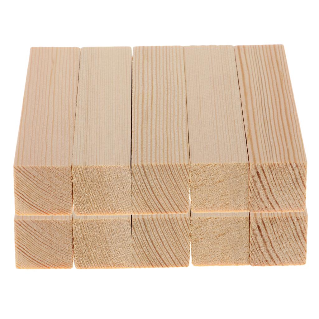 10 Bộ 20mm Chưa Hoàn Thành Khối Gỗ DIY Để Tạo Hình Gỗ Chất Liệu 100mm