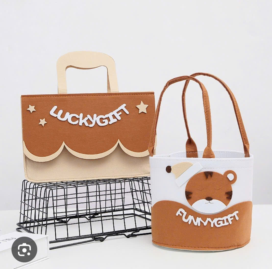 [KoSuyTu] COMBO 2 TÚI VẢI DẠ SIÊU HOT Lucky &amp; Funny Gift