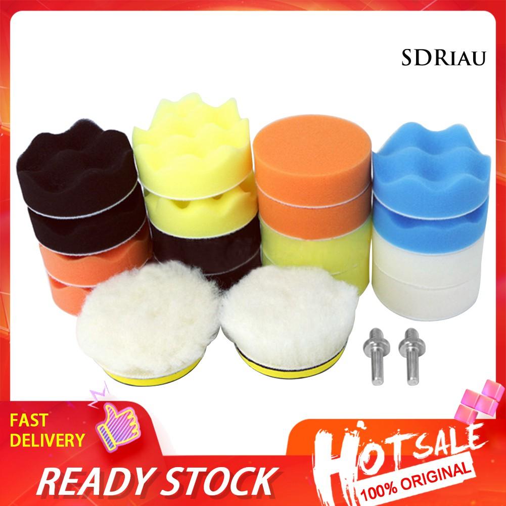 Bộ 22 Miếng Xốp 3 Inch Gắn Máy Đánh Bóng Xe Hơi