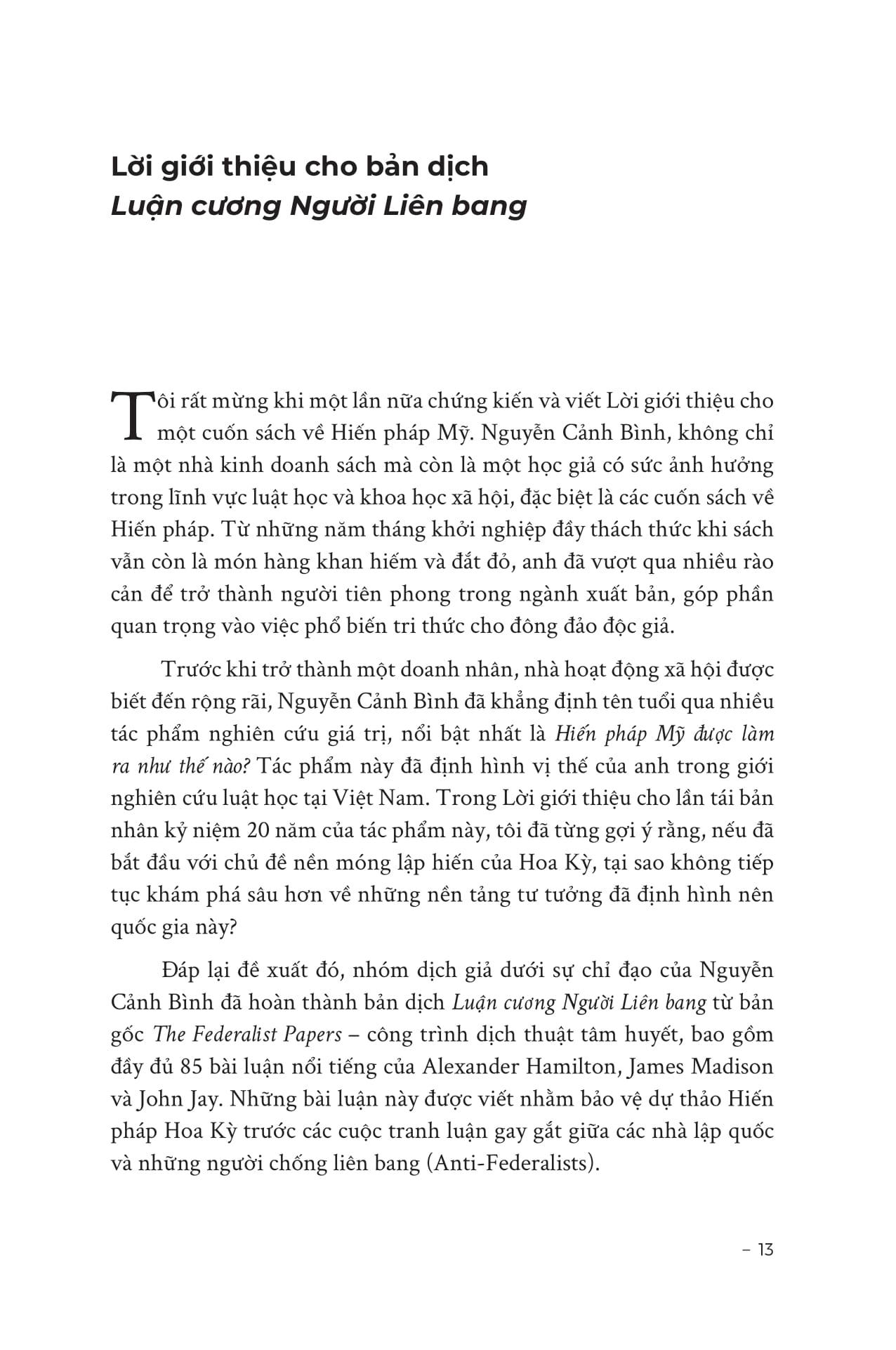 Sách - Luận Cương Người Liên Bang