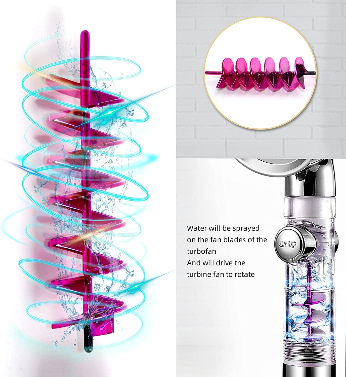 Vòi sen lọc cao áp với vòi sen cánh quạt điều chỉnh ba tốc độ