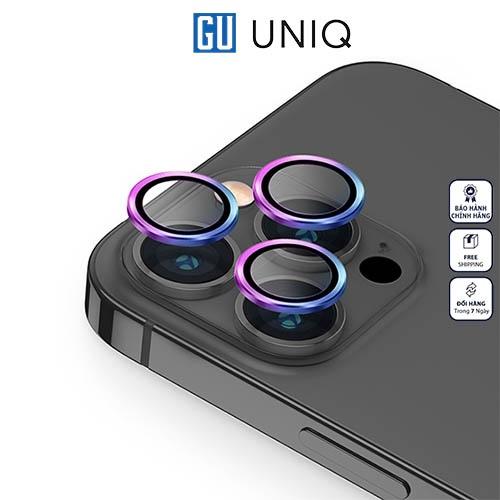 Kính dán camera UNIQ Optix Lens Protector For iPhone 14 Pro/ 14 Pro Max bảo vệ ống kính khỏi bụi, trầy xước, dấu tay Hàng Chính Hãng