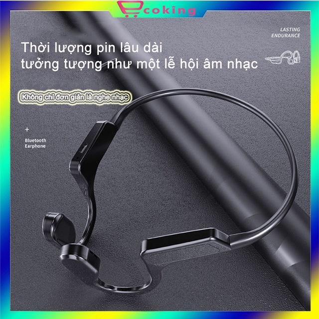 Tai Nghe Không Dây dẫn truyền qua xương Bluetooth X1 ECOKING{TẶNG KÈM TAI NGHE DÂY} âm thanh vòm HIFI có micro nói