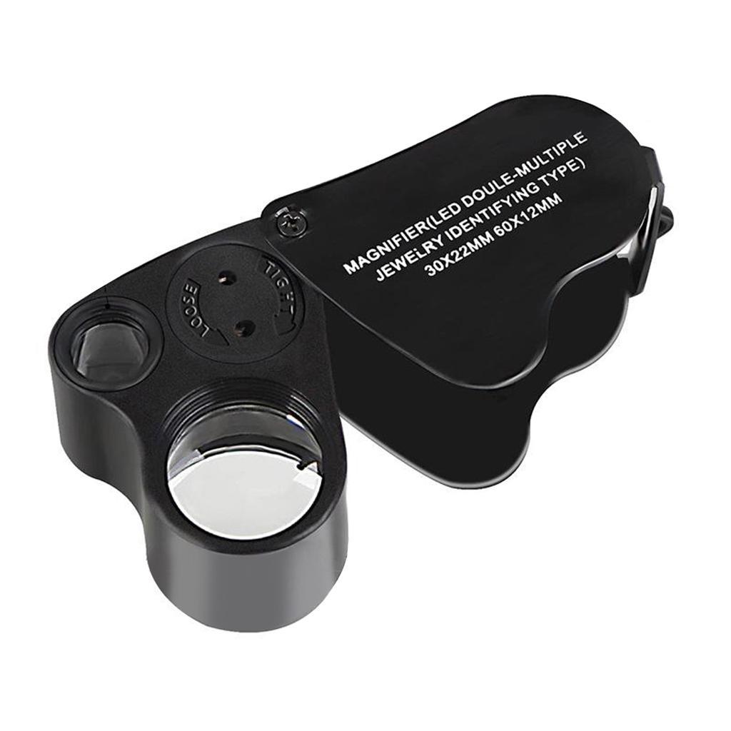 Collapsible 30X Loop w/ LED Light Magnifying