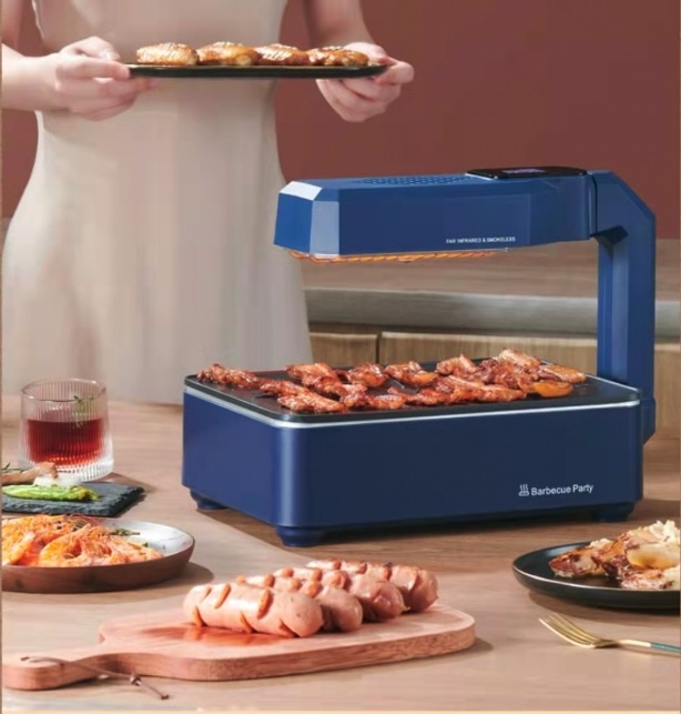 Bếp Nướng Điện Không Khói 360 độ Smokeless &amp;amp; BBQ Party LCD