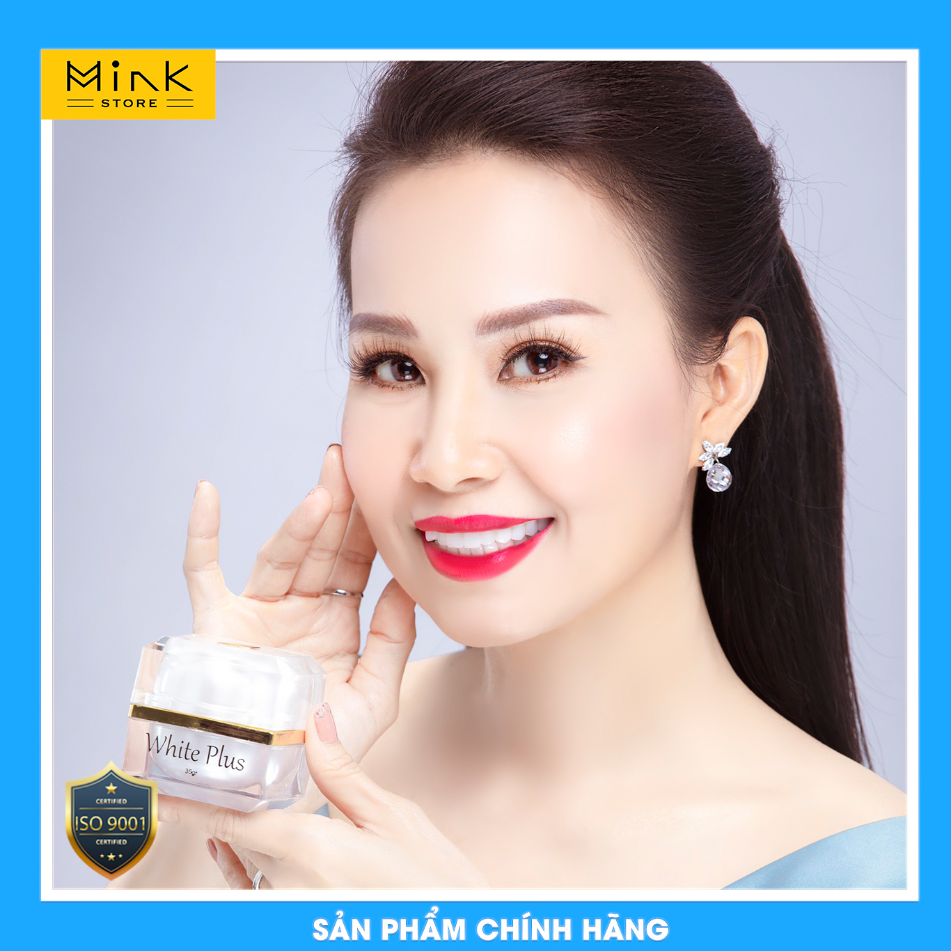 Kem Face &quot;LƯỜI&quot; Thượng Hạng Queenie Skin - Dưỡng Trắng &amp; Makeup, Tinh Chất Nhân Sâm Và Nhụy Hoa Nghệ Tây Cao Cấp - 35 Gram - Hàng Chính Hãng