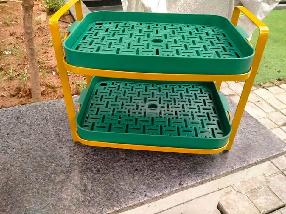 KỆ ÚP CỐC ĐA NĂNG 2 TẦNG THU GỌN NHÀ BẾP TIỆN DỤNG