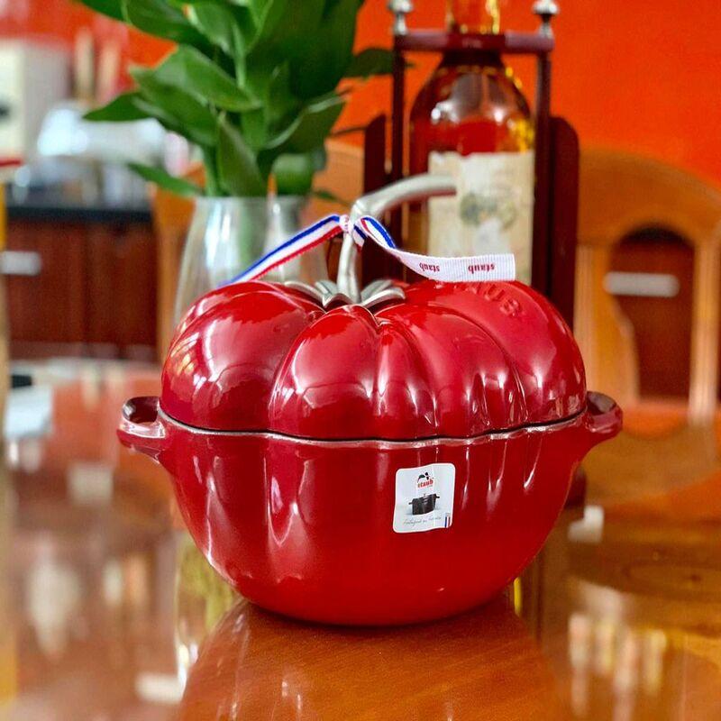 Nồi Gang Bí Ngô Staub, Nồi Gang Đúc Cao Cấp 24cm, Dung Tích 3.5L , Thích Hợp Cho Mọi Loại Bếp, Nhập Đức