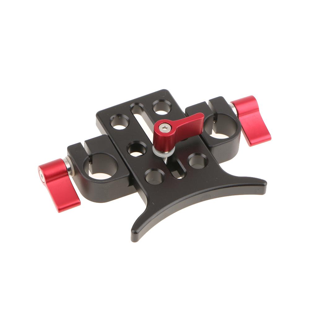 Lens Support Holder Bracket Rod Clamp For 15mm Rod Support Rail Rig