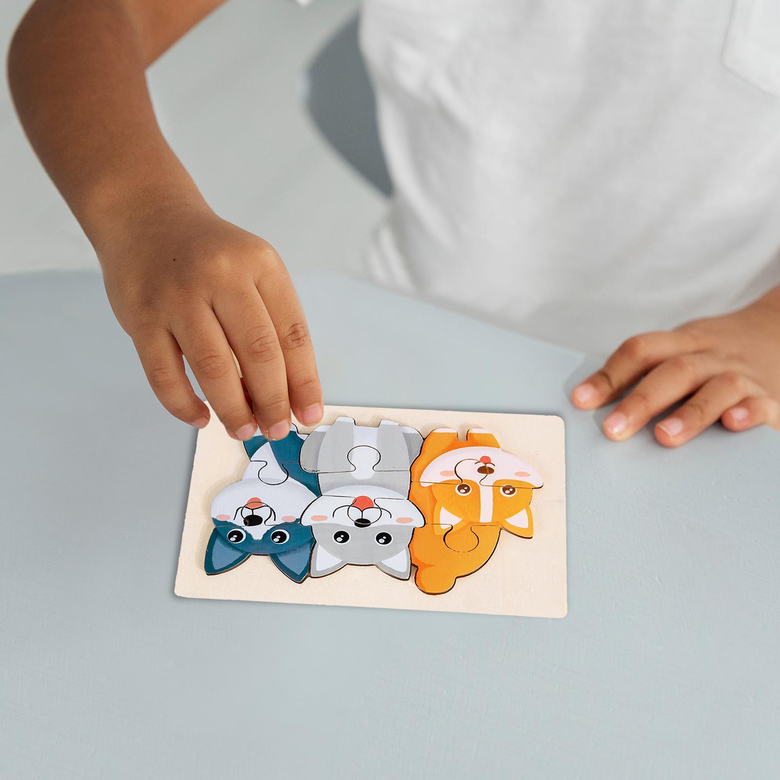 Animal Jigsaw Puzzles Educational Learning Toy Puzzle for Kids Children