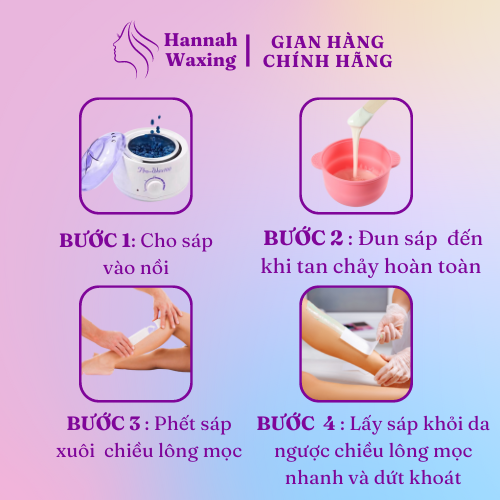 Nồi Nấu Sáp Chống Dính Ceramic, siêu chống dính, loại cao cấp nhất dòng hàng nồi waxing | Hannah Waxing