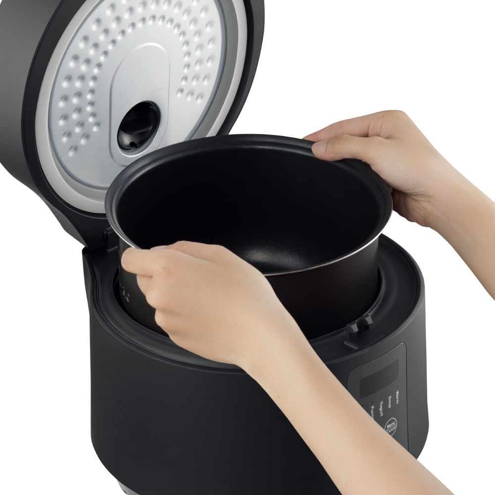 Nồi cơm điện Locknlock EJR346BLK 1.2 Lít - Black - Hàng chính hãng