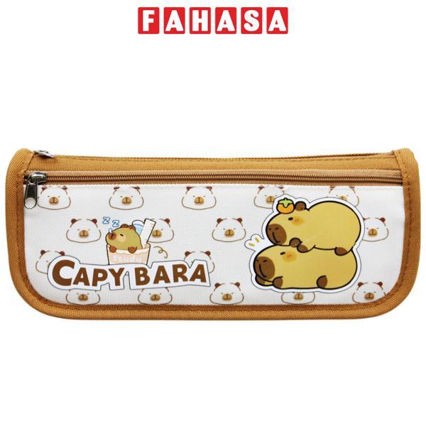 Bóp Viết Vải Capybara - Shunde 9111 - Màu Nâu Đậm