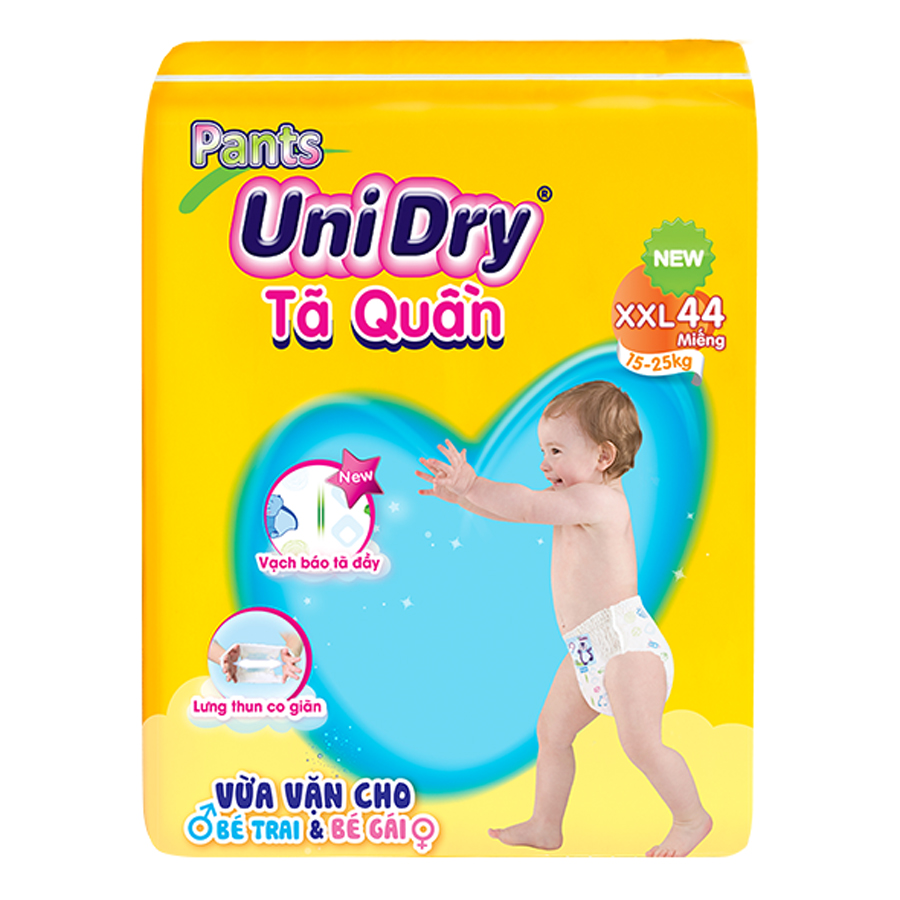 Combo 4 Tã Quần Unidry Cực Đại XXL44 (44 Miếng)