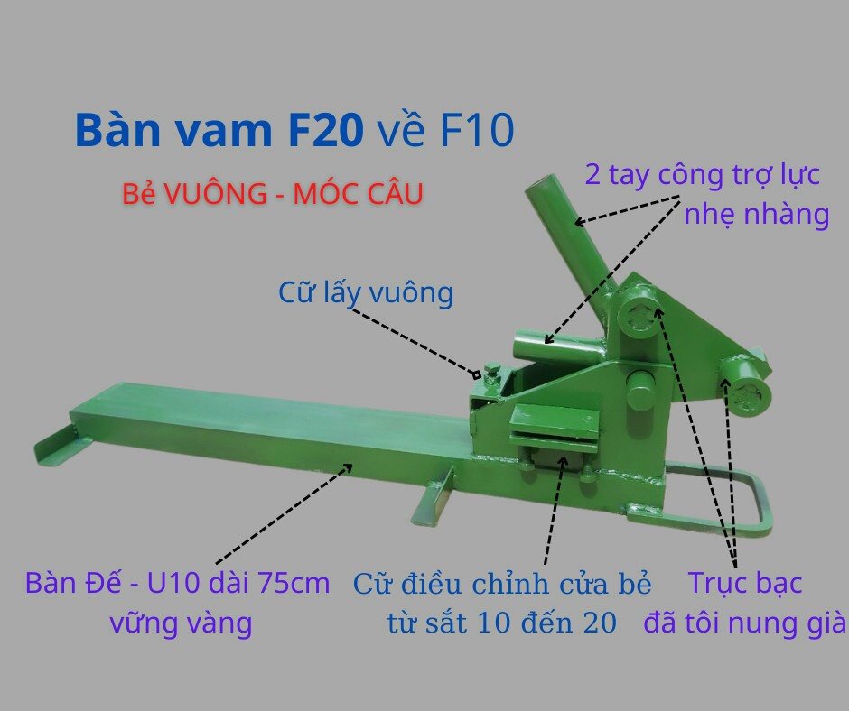 Vam bẻ mỏ sắt cây phi 20