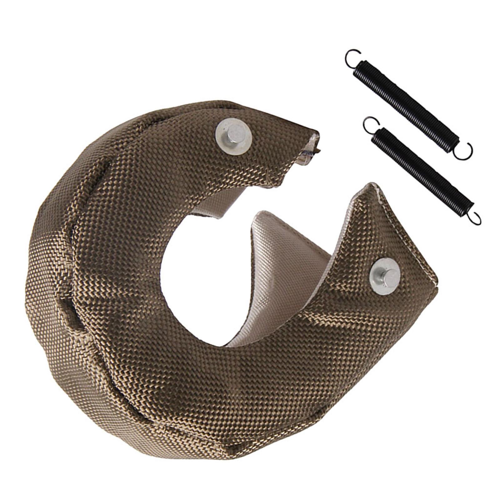 Turbocharger Heat Shield Cover for T3 High Temperature Turbo Charger Wrap with Fastener Springs Housing Turbo Blanket Cover Car Accessories