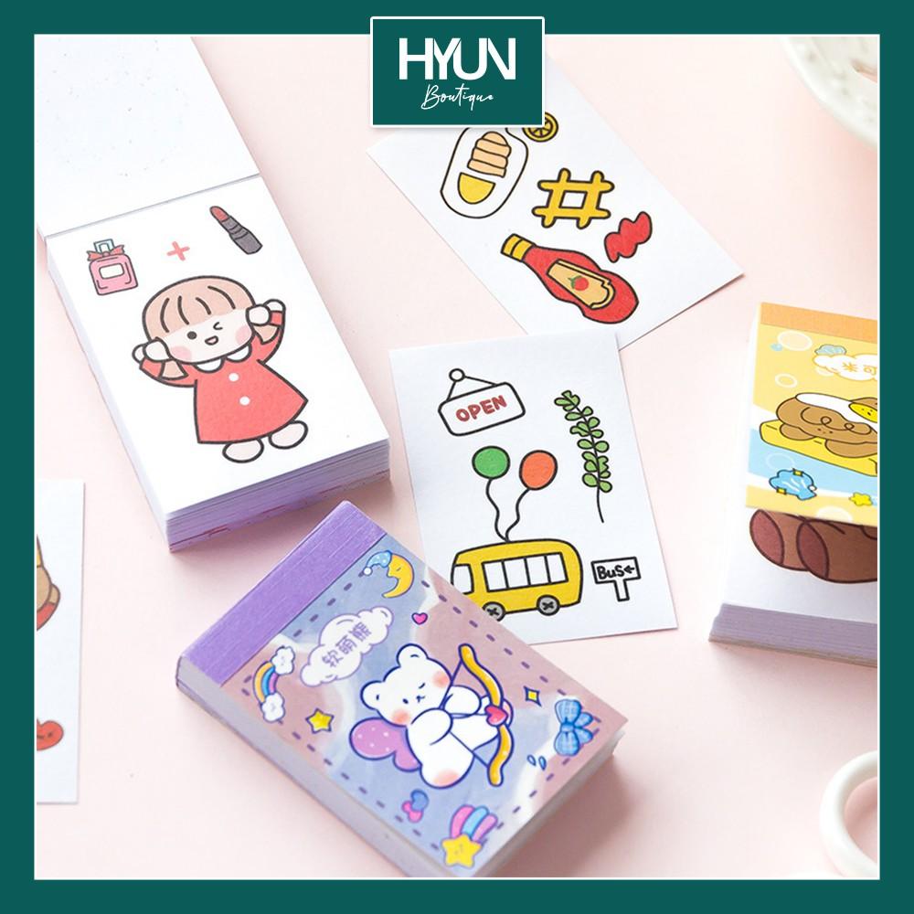 Sticker cute dán trang trí 50 tờ Small Meatball Sticker HYUN BOUTIQUE Sticker mini - Decoration Sticker - DIY 2