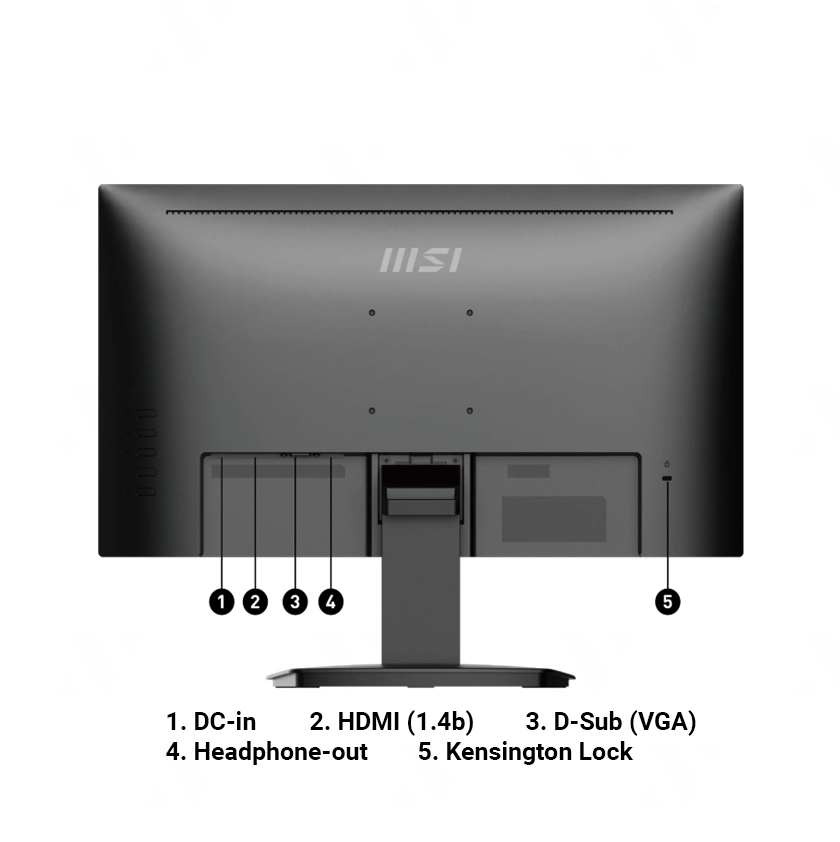 Màn hình vi tính MSI Pro MP223 ~ 22inch (21.45&quot; Full HD VA,100Hz, HDMI + VGA) - Hàng chính hãng DGW phân phối