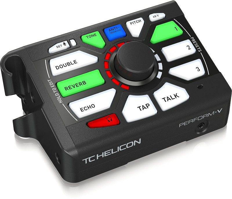 TC-Helicon Perform V-Ultimate Mic Stand-Mount Vocal Processor-Hàng Chính Hãng