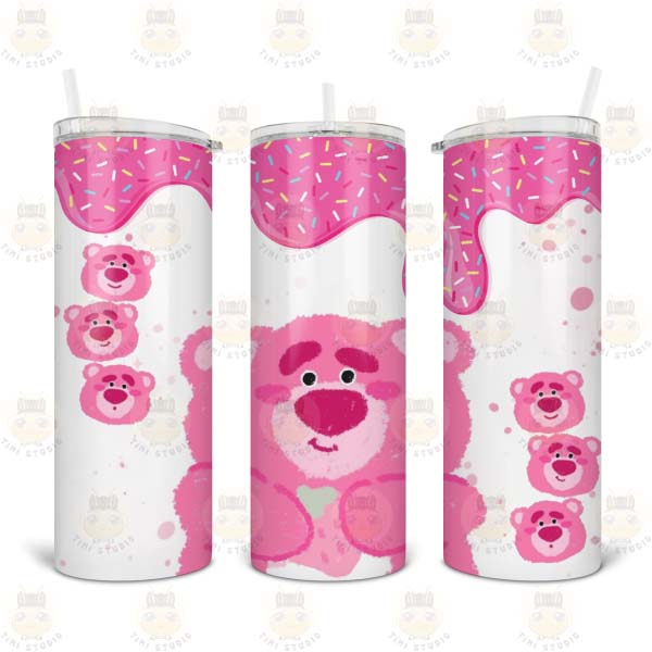 Bình Giữ Nhiệt Gấu Dâu Lotso - Ly Giữ Nhiệt Gấu Dâu Lotos - Cốc Giữ Nhiệt Gấu Dâu Lotso - 600ml - Inox 304 - Có Ống Hút