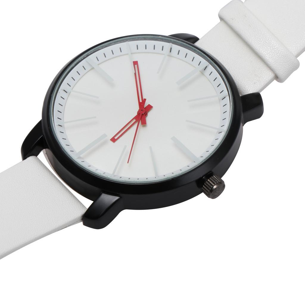Men's Watch PU Leather Band Analog Quartz Wrist Watches Fashion Gift