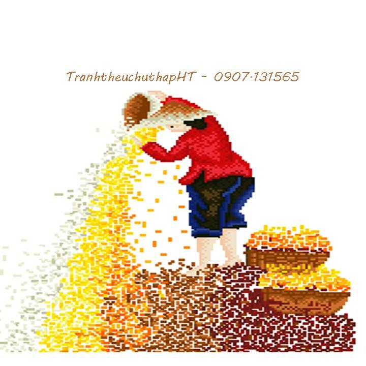 Tranh đính đá Phát lộc LV387 - tự đính