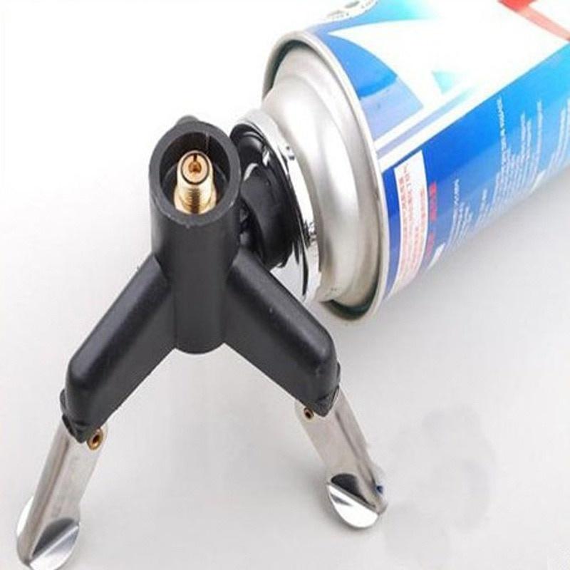 Outdoor Tripod Gas Stove Connector Ultralight Tank Stand Adapter Three Legs Gas Tank Adapter