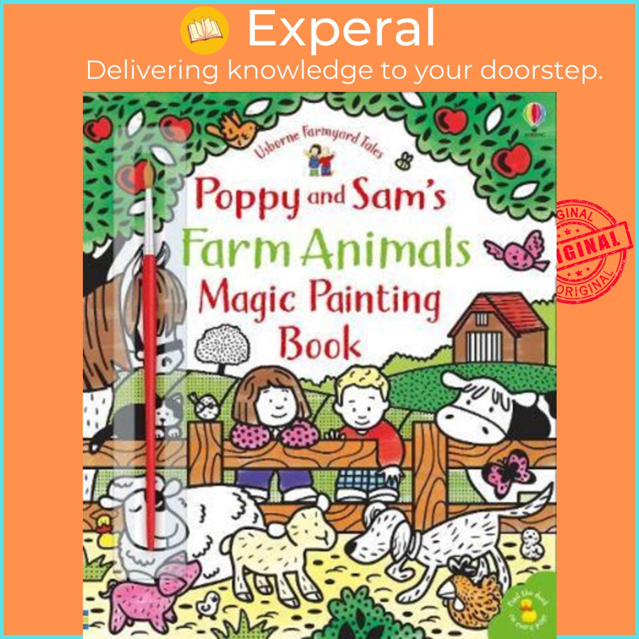 Sách - Poppy and Sam's Farm Animals Magic Painting by Sam Taplin