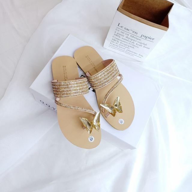 Dép xỏ bướm đá mẫu mới