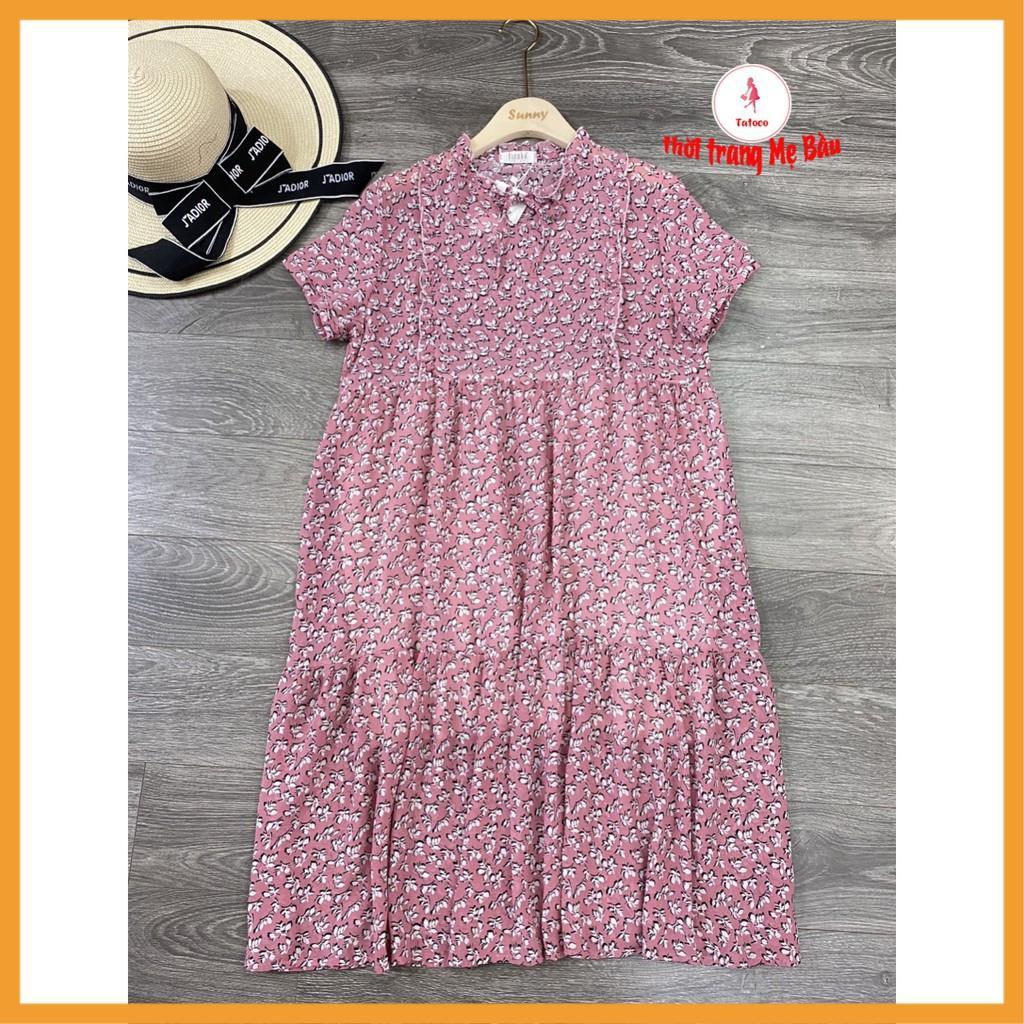 Váy bầu công sở hoa nhí 3 màu siêu xinh (hình thật+hàng loại 1) (shop Tatoco
