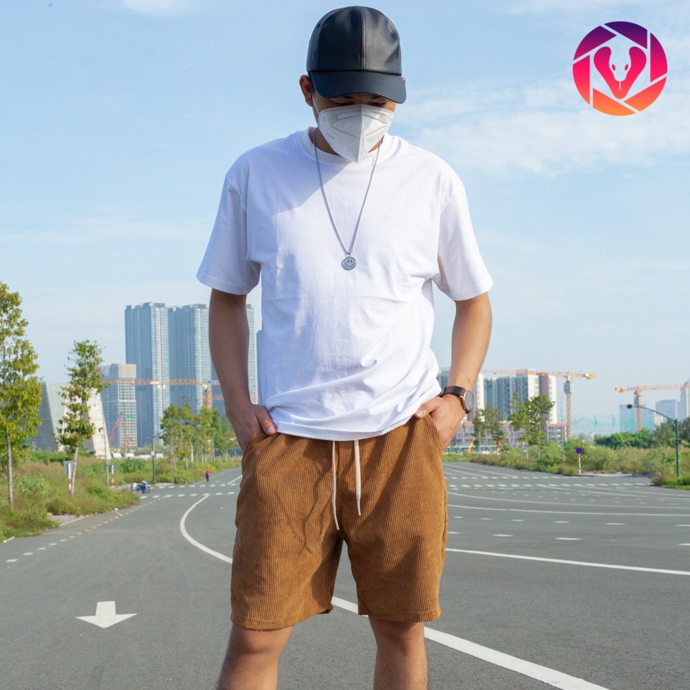 Quần short nhung tăm co giãn, unisex, chất vải cao cấp dày dặn, dáng trẻ trung, năng động