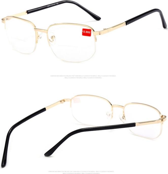 Kính viễn thị hai tròng gọng hợp kim titan cao cấp nhìn xa và gần cực tiện lợi - KV89_DROPXHIP