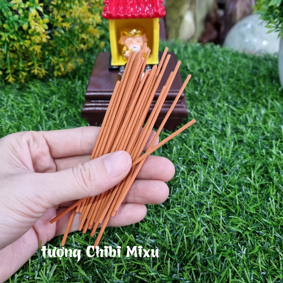 Combo Miếu + Thần Tài + Đế + Lư hương - tặng kèm 10 que nhang