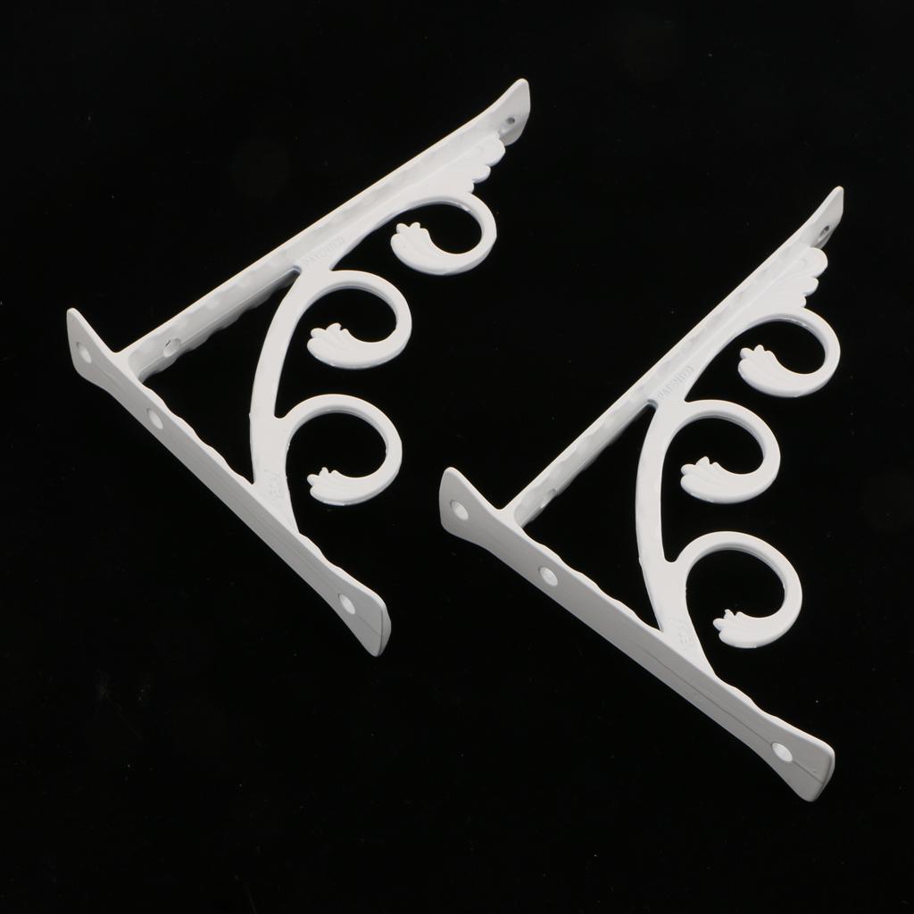 3X 2 Pieces Wall Shelf Accessories Bracket L-shaped Right-angled Bracket 15x20cm
