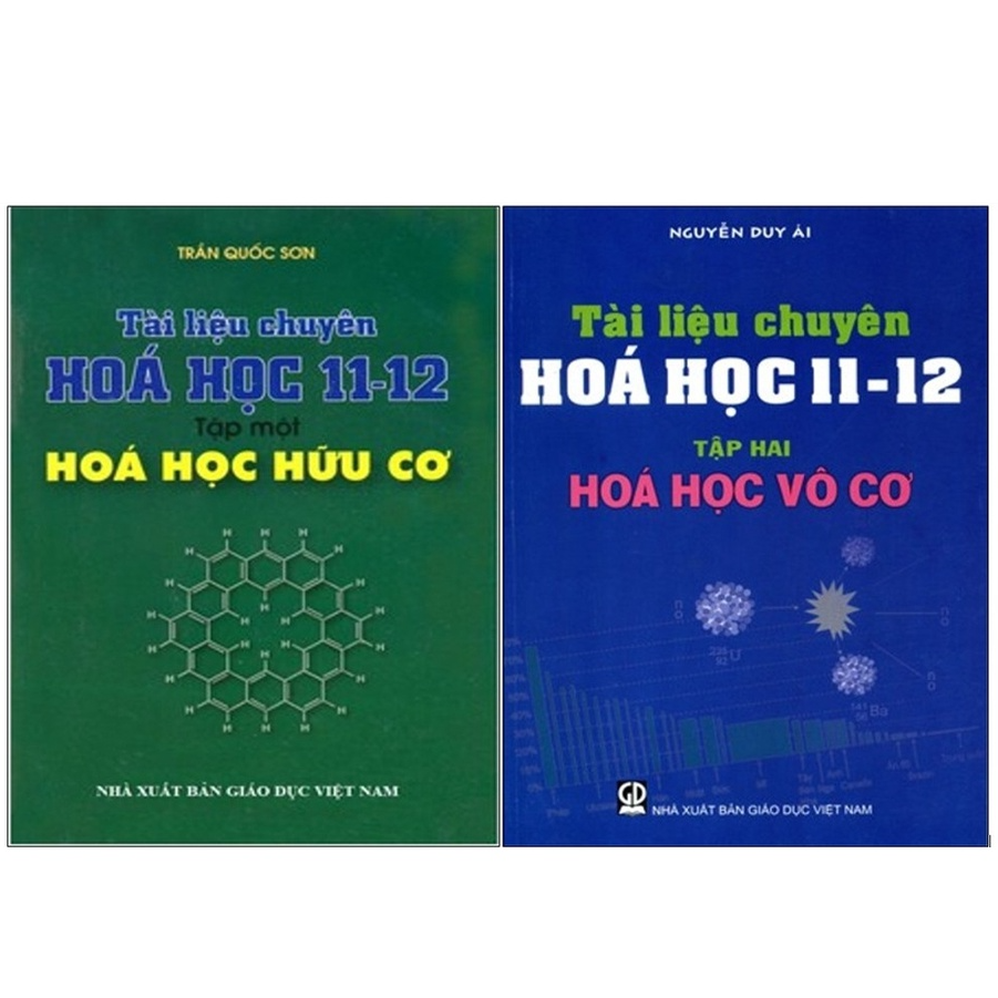 Combo Tài liệu chuyên Hóa Học 11-12 (Tập 1+Tập 2) (Hóa học Hữu Cơ &amp; Hóa học Vô Cơ)