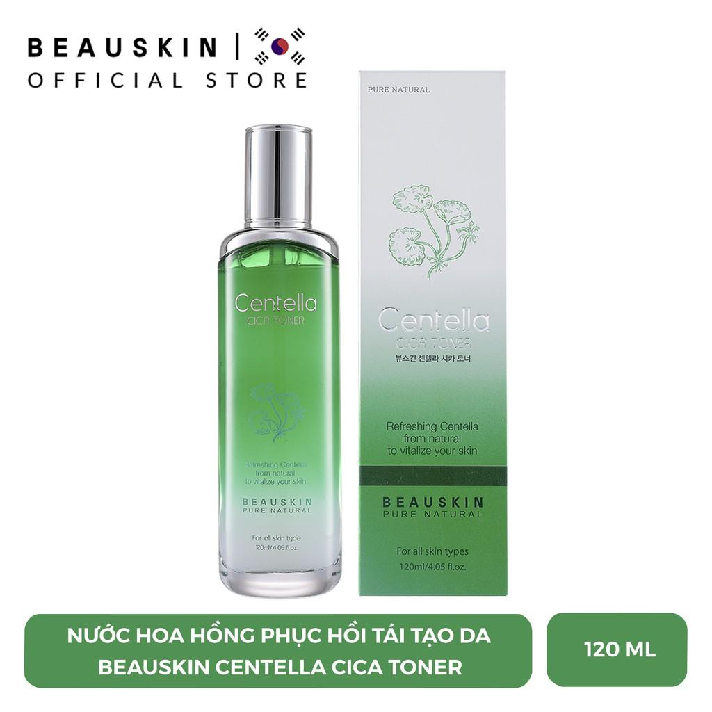 Nước Hoa Hồng BEAUSKIN Centella Cica Chiết Xuất Rau Má Cung Cấp Dưỡng Ẩm, Trắng Da Dung Tích 120ml