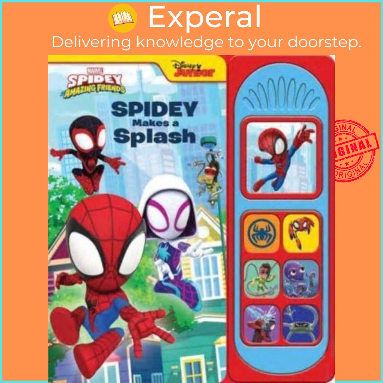 Sách -  Junior Marvel Spidey Makes A Splash Sound Book by P I Kids (UK edition, hardcover)